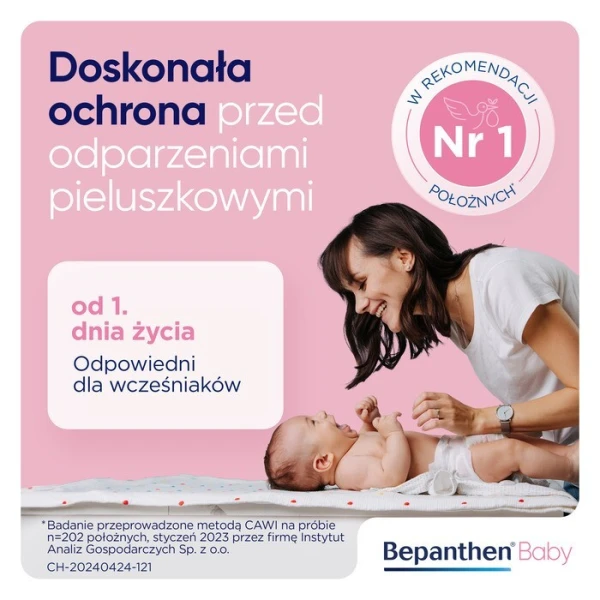 Bepanthen Baby, maść ochronna przeciw odparzeniom pieluszkowym, od urodzenia, 30g 2
