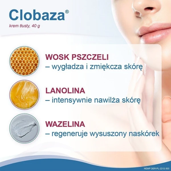 Clobaza, krem tłusty dla skóry suchej i wrażliwej, 40g 2
