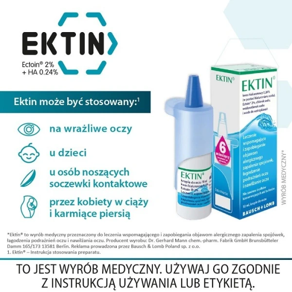 Ektin, krople do oczu, 10ml 4