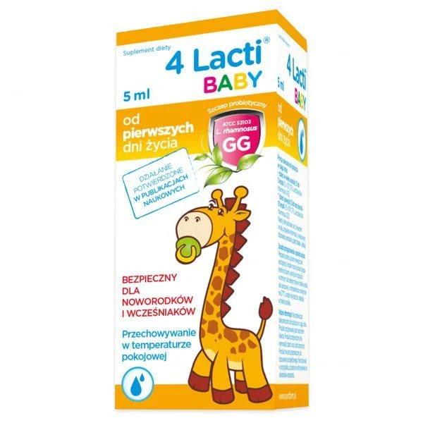 4 Lacti Baby, krople doustne, od urodzenia, 5ml
