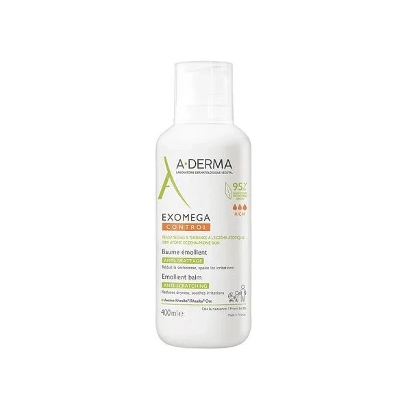 A-Derma Exomega Control, balsam do skóry suchej i atopowej, od 1 dnia życia, 400ml