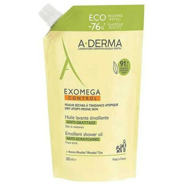 A-Derma Exomega Control, olejek pod prysznic przeciw drapaniu, od 1 dnia życia, 500ml