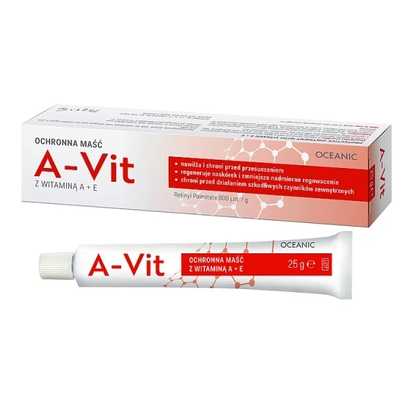 Oceanic, A-Vit Maść ochronna z witaminą A+E, 25g