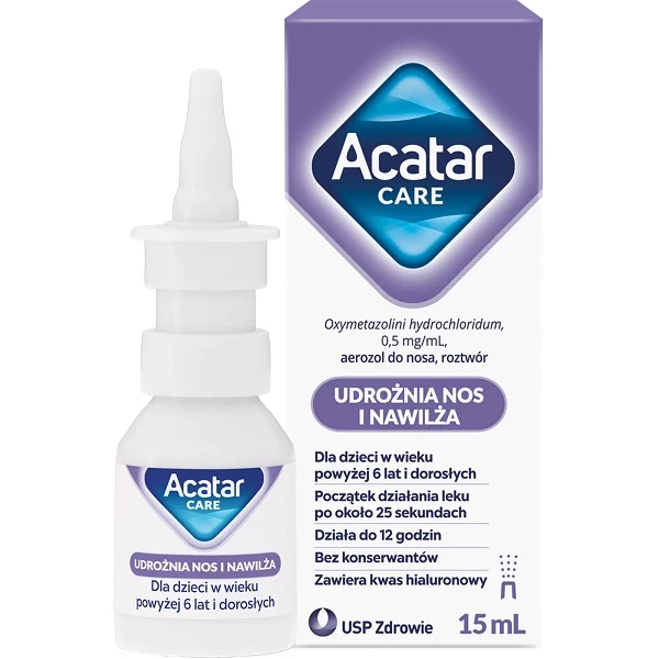 Acatar Care 0,5mg/ml, aerozol do nosa, 15ml