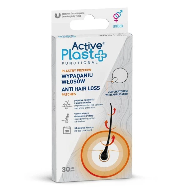 Active Plast Functional, plastry przeciw wypadaniu włosów, 30 sztuk