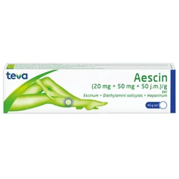 Aescin (20mg+50mg+50j.m.)/g, żel, 40g