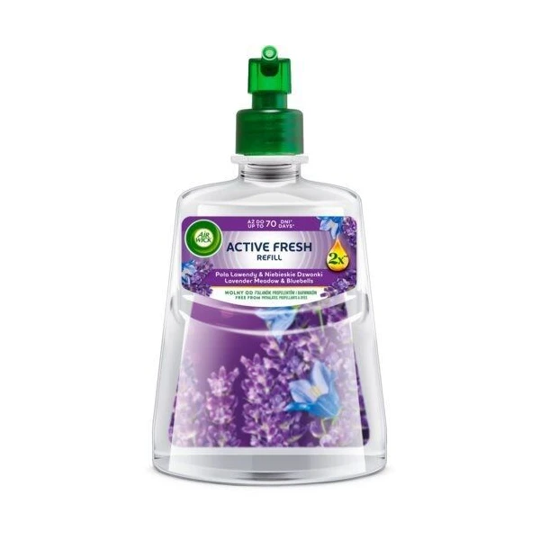 Air Wick 24/7 Active Fresh, wkład zapasowy do dyfuzora automatycznego, Lavender Meadow & Bluebells, 228ml
