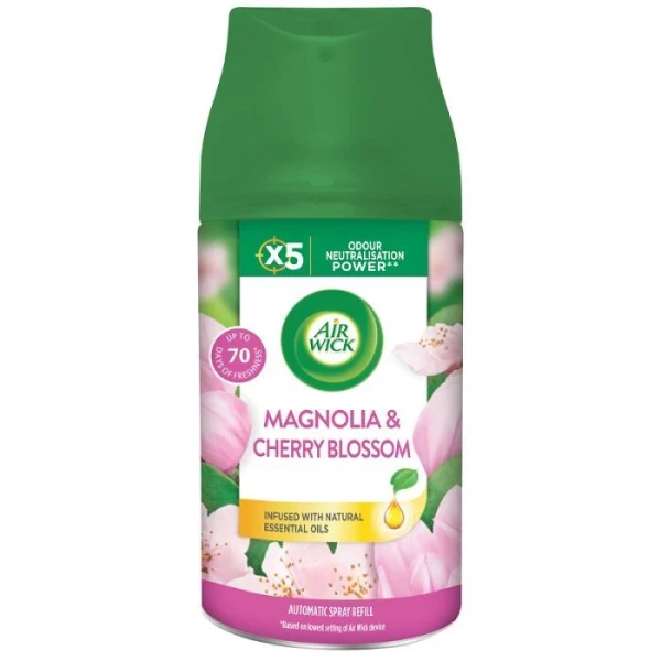 Air Wick Freshmatic, wkład zapasowy do dyfuzora automatycznego, Magnolia & Cherry Blossom, 250ml