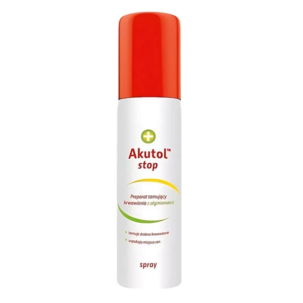 Akutol stop, preparat tamujący krwawienie z alginianami, spray, 60ml