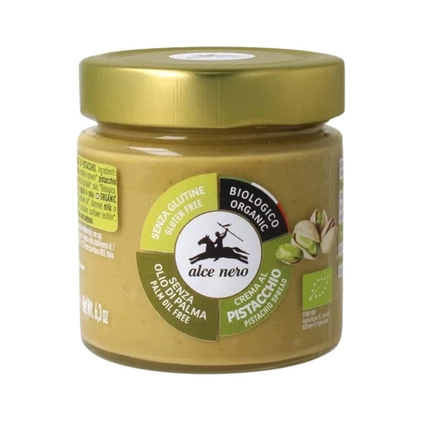 [DATA - 2026-10-08] Alce Nero, krem pistacjowy bio, bezglutenowy, 180g