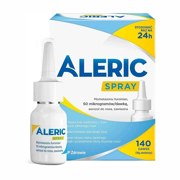 Aleric Spray 50mcg/dawkę, aerozol do nosa, 140 dawek