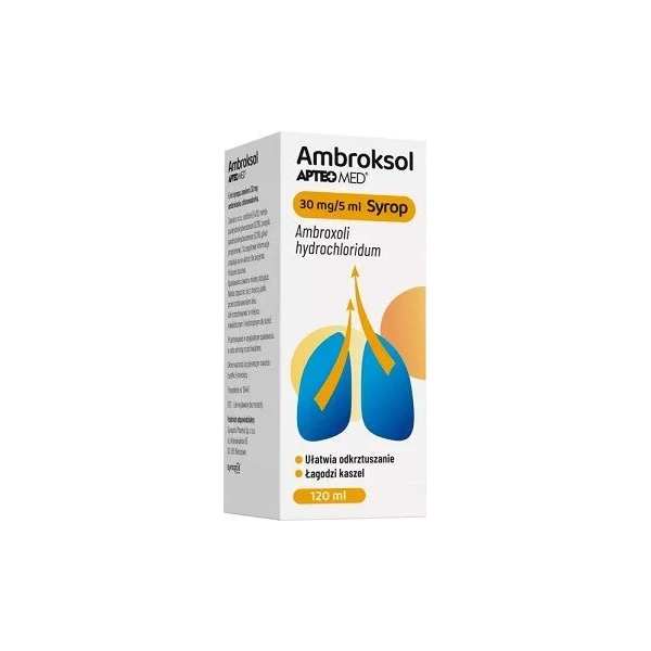 Ambroksol Apteo Med 30mg/5ml, syrop, 120ml