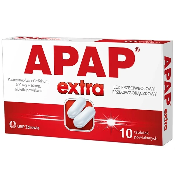 Apap Extra (500mg+65mg), 10 tabletek