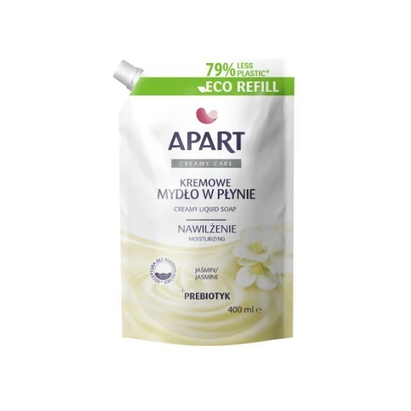 Apart, mydło w płynie kremowe, jaśmin, eco-refill, 400ml