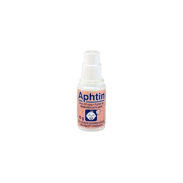 Aphtin 200mg/g, roztwór do stosowania w jamie ustnej, 10g
