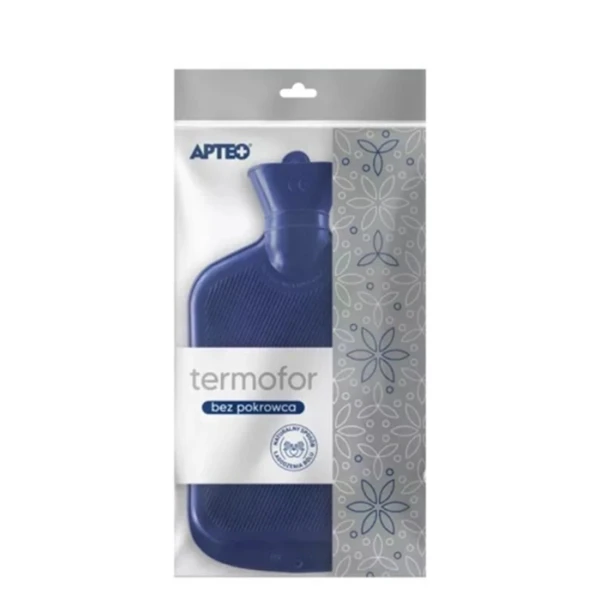 Termofor gumowy bez pokrowca 2 litry, Apteo, 1 sztuka