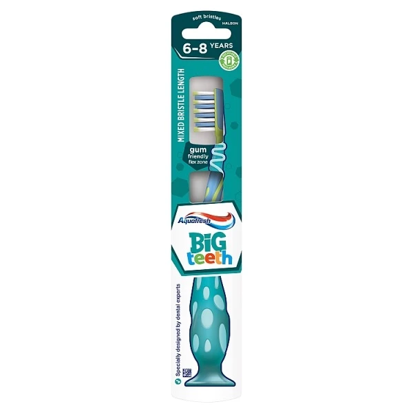 Aquafresh My Big Teeth, szczoteczka do zębów dla dzieci od 6-8 lat, 1 sztuka