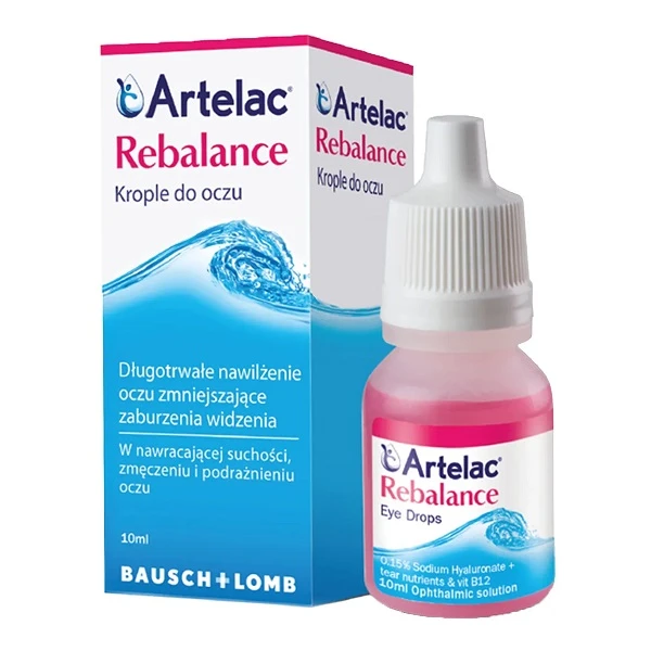 Artelac Rebalance, krople nawilżające do oczu, 10ml