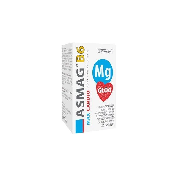 Asmag B6 Max Cardio, 30 tabletek