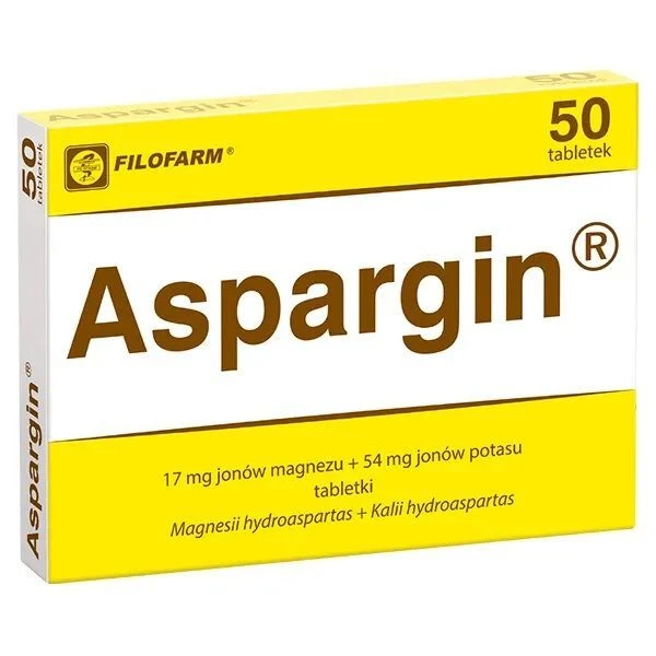 Aspargin (17mg+54mg), 50 tabletek