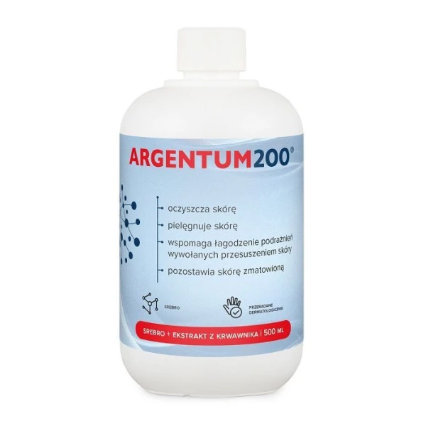 Aura Herbals, Argentum 200, tonik do pielęgnacji skóry trądzikowej, 500ml