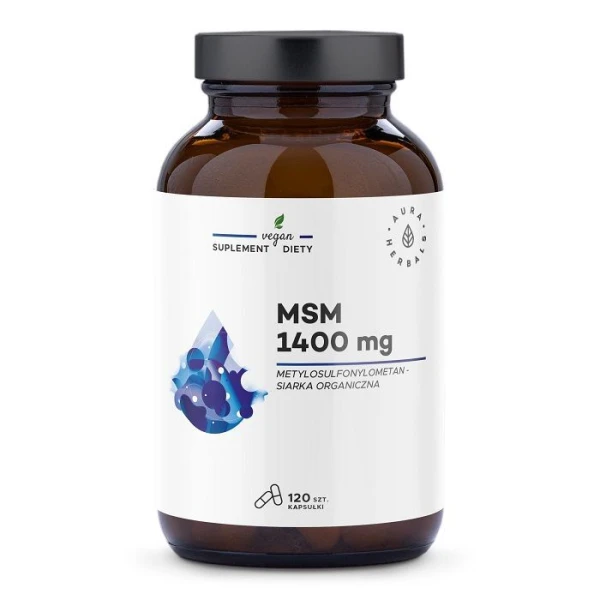 Aura Herbals, MSM, 120 kapsułek