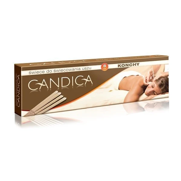 Aura Herbals, świece do świecowania uszu, Konchy Candica, 5 par