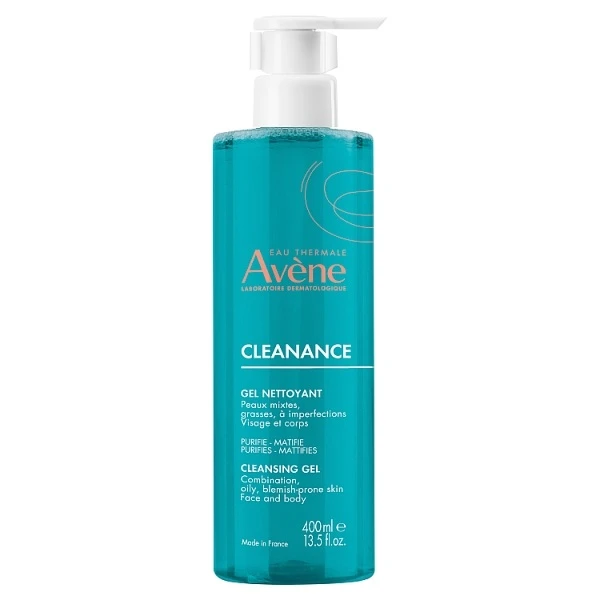 Avene Cleanance, żel oczyszczający, skóra tłusta i mieszana, 400ml