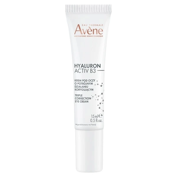 Avene Hyaluron Activ B3, krem pod oczy o potrójnym działaniu korygującym, 15ml