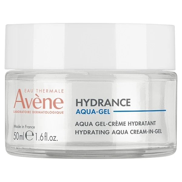 Avene Hydrance Aqua Gel, nawilżający krem-żel do twarzy, skóra wrażliwa i odwodniona, 50ml