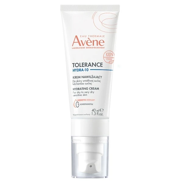 Avene Tolerance Hydra-10, krem nawilżający do skóry wrażliwej i suchej, 40ml