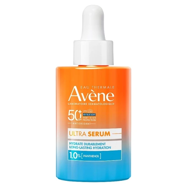 Avene Ultra Serum Hydrate, serum długotrwale nawilżające do twarzy, skóra wrażliwa, SPF 50+, 30ml