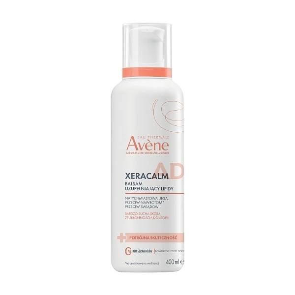 Avene XeraCalm A.D, balsam uzupełniający lipidy, skóra sucha, atopowa, 400ml