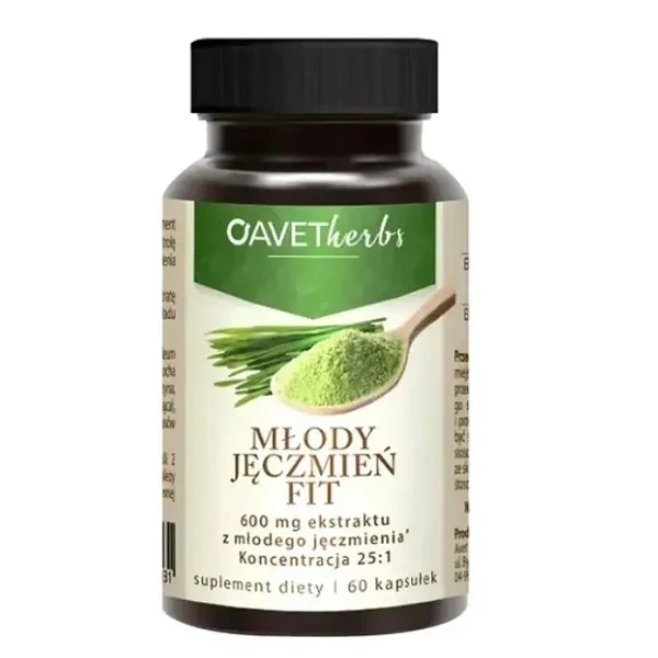 Avet herbs, Młody jęczmień fit, 60 kapsułek