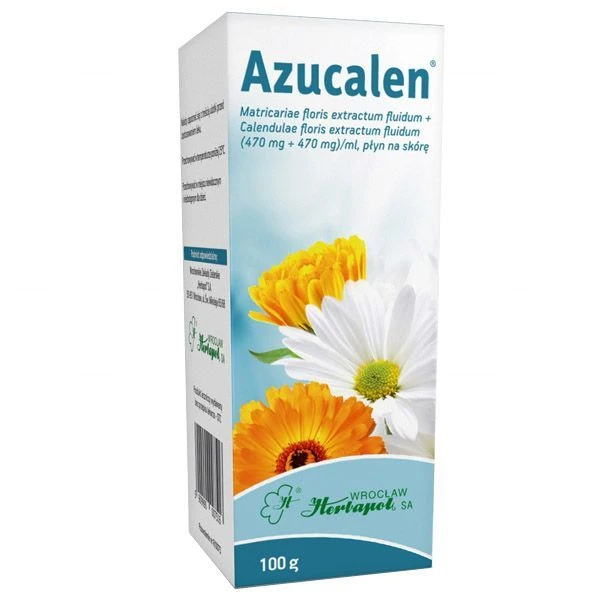 Azucalen (470mg+470mg)/ml, płyn na skórę, 100g