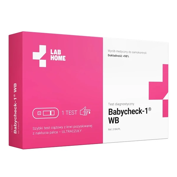 LabHome, Babycheck-1 WB, test ciążowy z krwi, 1 sztuka