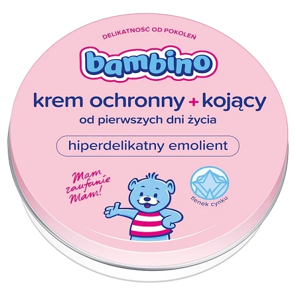 Bambino, krem ochronny + kojący, od pierwszych dni życia, 150ml