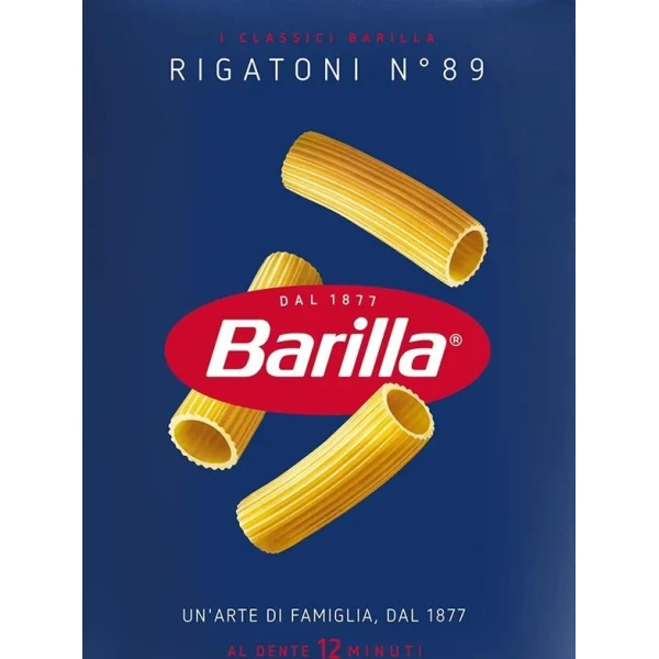 Barilla, włoski makaron, Rigatoni N°89, 500g