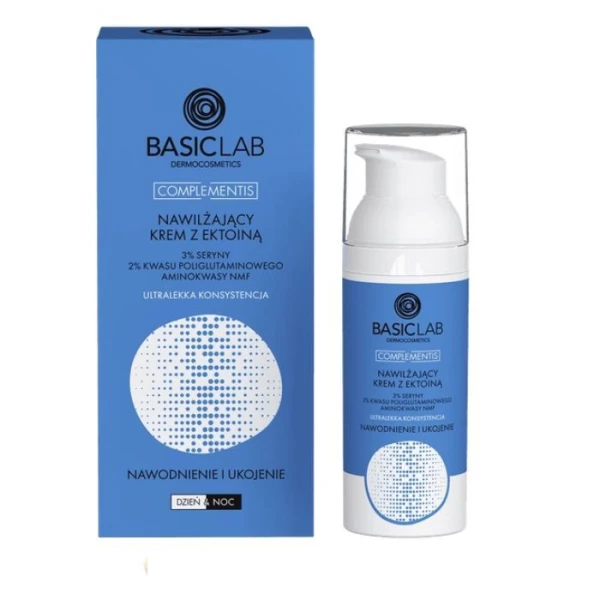 BasicLab Complementis, Nawodnienie i Ukojenie, nawilżający krem z ektoiną, 50ml