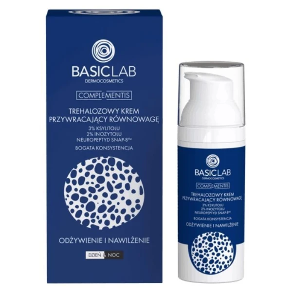 BasicLab Complementis, Odżywienie i Nawilżenie, trehalozowy krem przywracający równowagę, 50ml