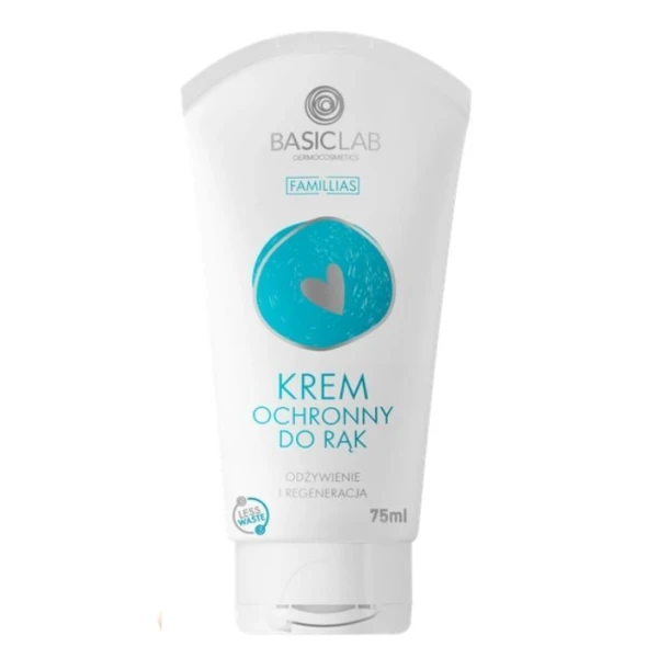 BasicLab Famillias, Odżywienie i Regeneracja, ochronny krem do rąk, 75ml