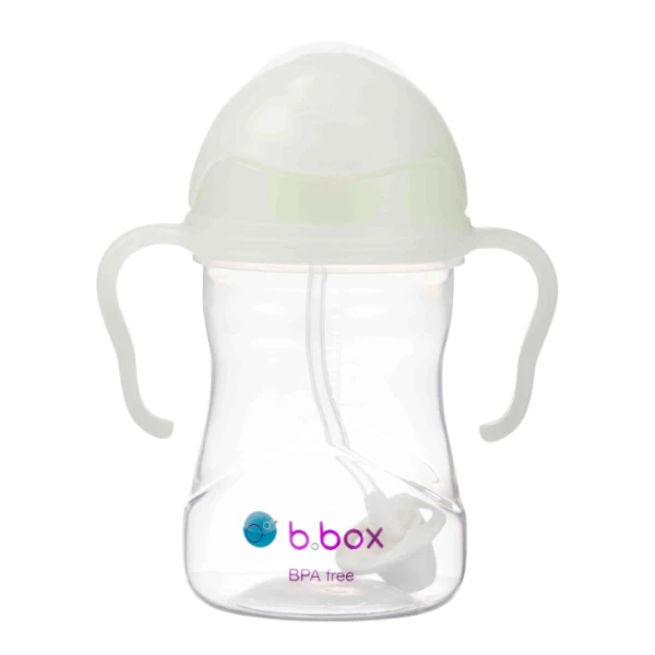 B.Box, bidon niekapek ze słomką i obciążeniem, Glow in the Dark, po 6 miesiącu, 240ml