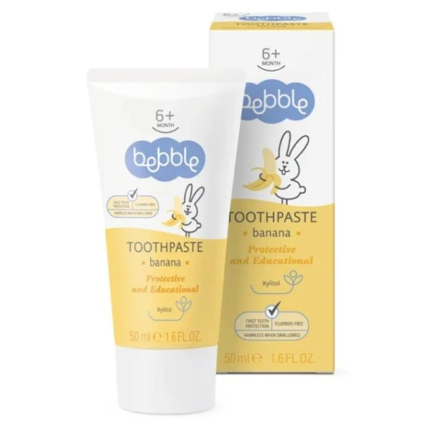 Bebble, pasta do zębów dla dzieci, smak bananowy, po 6 miesiącu życia, 50ml