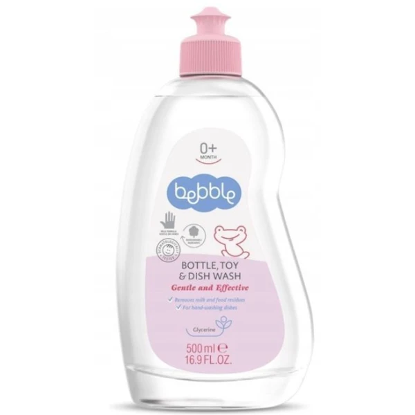 Bebble, płyn do mycia butelek, zabawek i naczyń, od urodzenia, 500ml