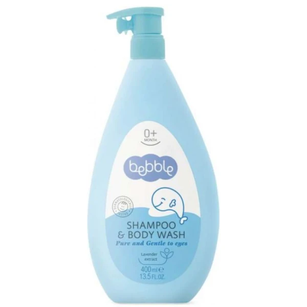 Bebble, szampon i płyn do mycia ciała, od urodzenia, 400ml