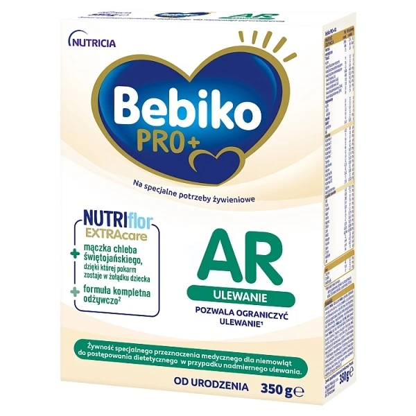 Bebiko AR NutriFlor ExtraCare, mleko początkowe przeciw ulewaniom, od urodzenia, 350g
