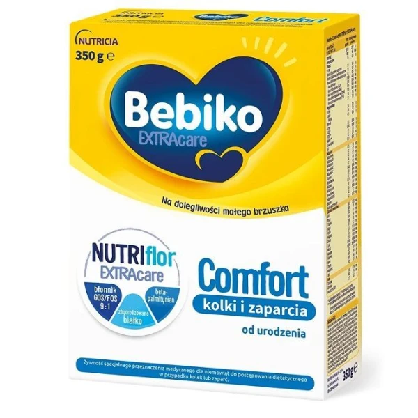 Bebiko Comfort NutriFlor ExtraCare, mleko początkowe dla niemowląt z tendencją do kolek i zaparć, 350g