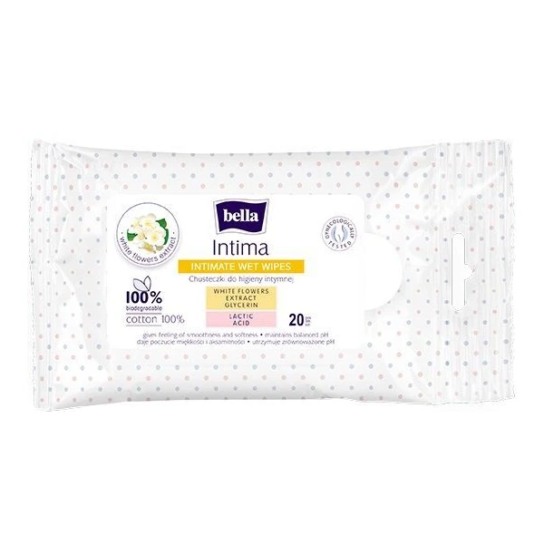 Bella Intima, chusteczki do higieny intymnej, 20 sztuk