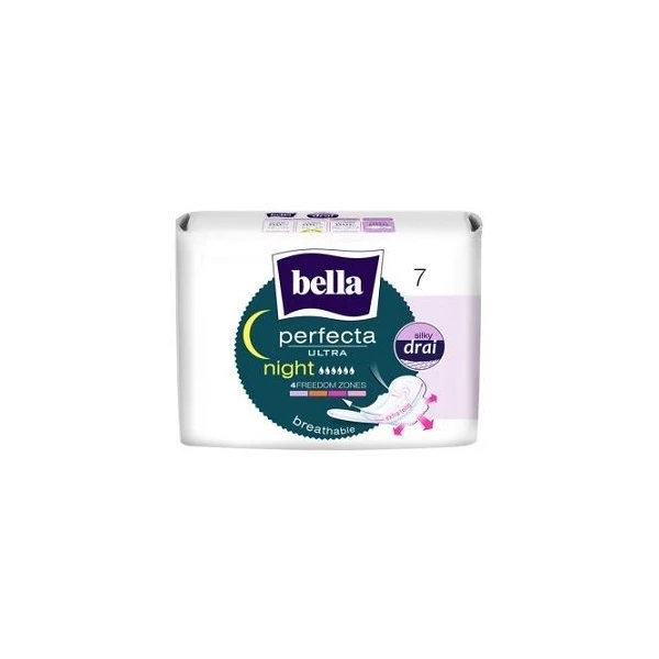Bella Perfecta Ultra Night, podpaski ze skrzydełkami, 7 sztuk