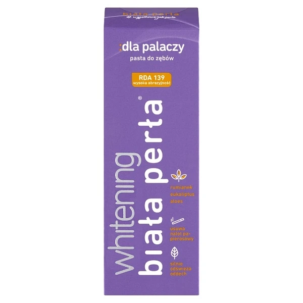 Biała Perła Whitening, wybielająca pasta do zębów dla palaczy, 75ml